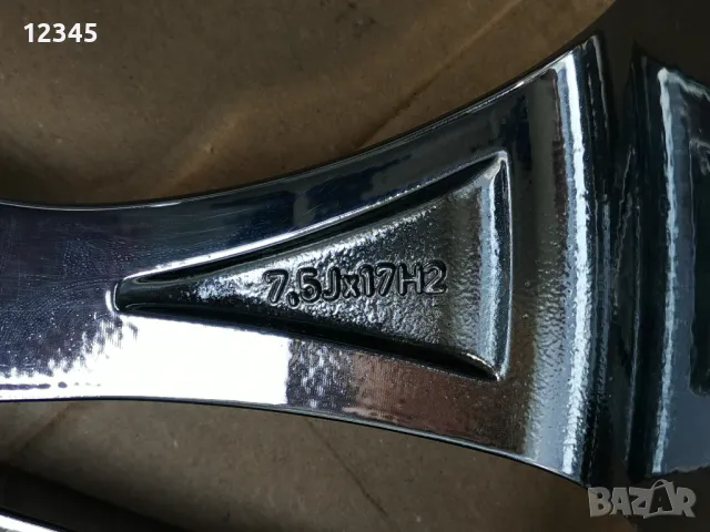 нови никелирани джанти BROCK 17’’5x114,3 -№774, снимка 12 - Гуми и джанти - 49780399