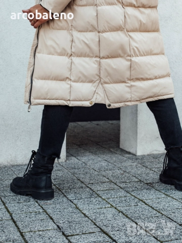 Дамско зимно ватирано яке с качулка MENSI, 3цвята , снимка 13 - Палта, манта - 52502285