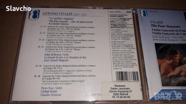 Диск на - Vivaldi: The Four Seasons;Violin Concerto in D Major,RV212a Violin Concerto in C Major, снимка 7 - CD дискове - 39487513