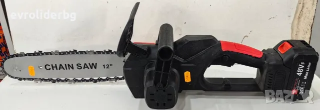 СУПЕР ПРОМОЦИЯ!!! АКУМУЛАТОРНА РЕЗАЧКА/ТРИОН ЗА ДЪРВА 12"/305мм., снимка 3 - Други машини и части - 48663367