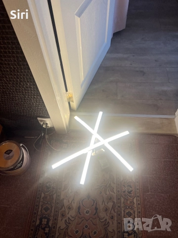 Лед таванна лампа с три рамена, снимка 2 - Лед осветление - 52612446