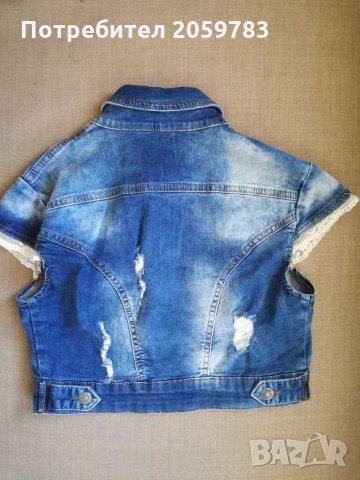  Дамски дънкови елечета, снимка 6 - Якета - 31372581