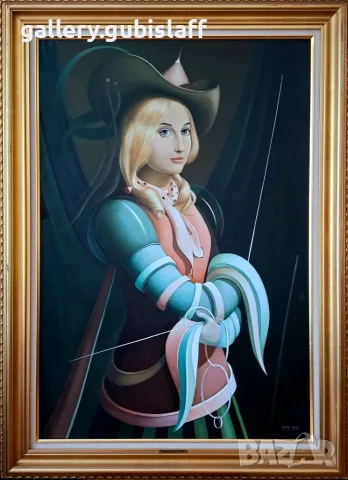 Картина "Автопортрет", худ. Bozena Duda, 1976 г.