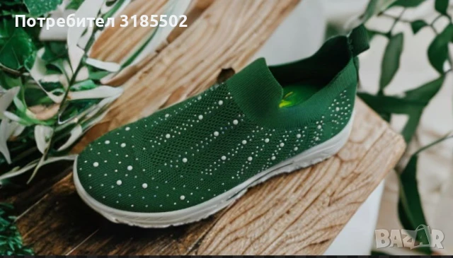 Леки дамски ластъчни мрежести маратонки без връзки, снимка 6 - Маратонки - 51195339