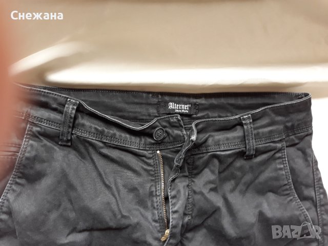 младежки панталон Alternet черен от Италия, снимка 3 - Панталони - 42275489