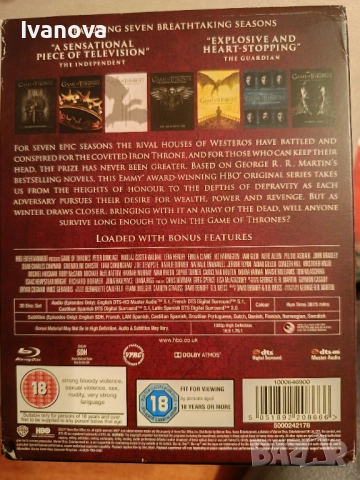 Game of Thrones (seasons 1-7), снимка 4 - Blu-Ray филми - 54071327
