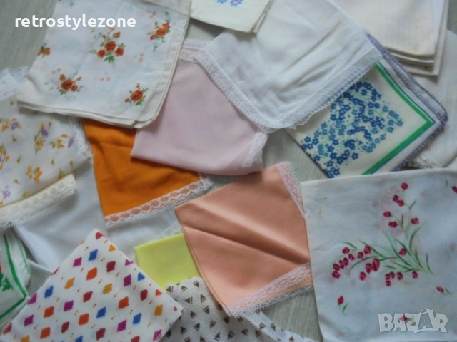 № 8470  стари винтидж кърпички – 59 броя - сватбени, българска традиция, снимка 4 - Други ценни предмети - 53225835