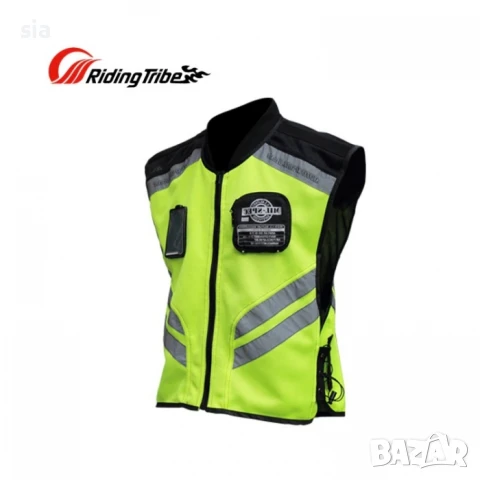 Светлоотразителна Жилетка за мотоциклетист, кросов мотор, Атв, Велосипед, снимка 7 - Аксесоари и консумативи - 47038252