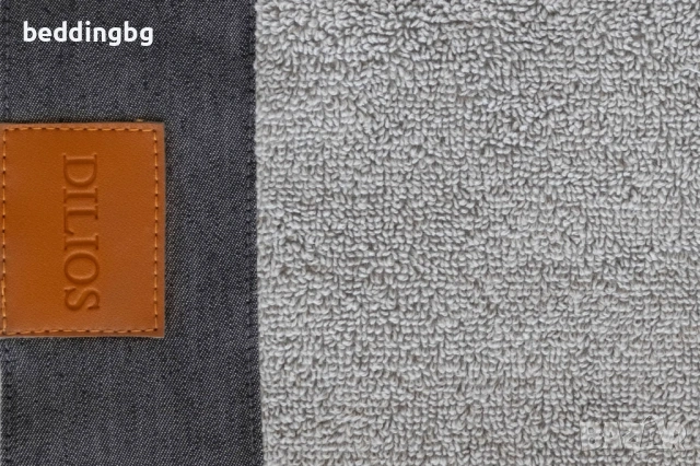 Луксозна памучна кърпа DENIM GREY (50х80 см) – 550 г/м2, снимка 2 - Хавлиени кърпи - 53314518