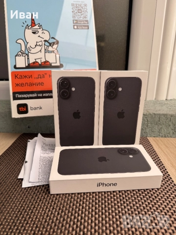 НОВ!36М*iphone 16 от 52лв/м ЛИЗИНГ айфон 16 black, снимка 4 - Apple iPhone - 51838177