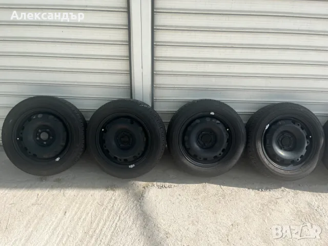 Железни джанти + много добри летни гуми за Volkswagen 5х112 - R15