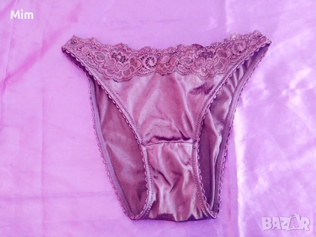 S/M Бикина бордо от еластичен ,плътен сатен , снимка 3 - Бельо - 51775013