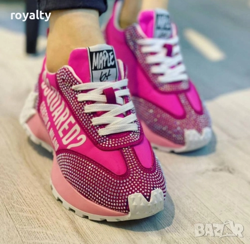 Дамски маратонки Dsquared2 Цвят - Розово, снимка 5 - Маратонки - 51629244