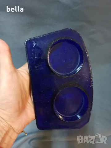 СТАРА КОБАЛТОВО СИНЯ МАСТИЛНИЦА, снимка 1