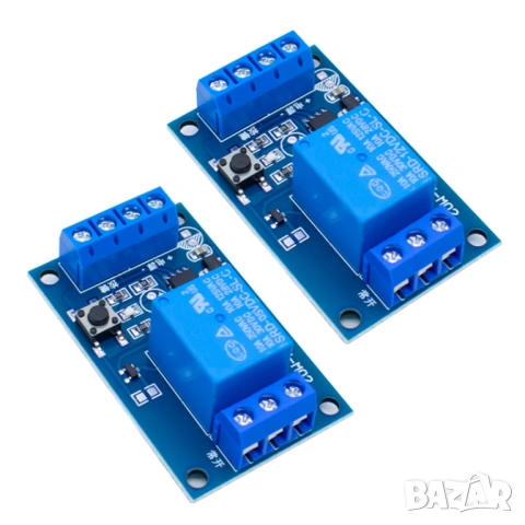 12V бистабилен реле модул с бутон, снимка 3 - Друга електроника - 53911429