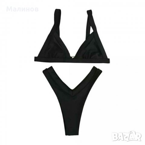 Бански от две части с висока талия и бразилска бикина, снимка 5 - Бански костюми - 29984147