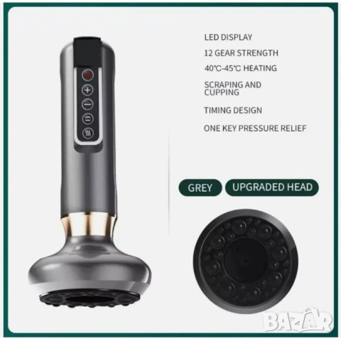 Електрически вендузен масажор – антицелулитен вакуумен уред, снимка 3 - Други стоки за дома - 53038665