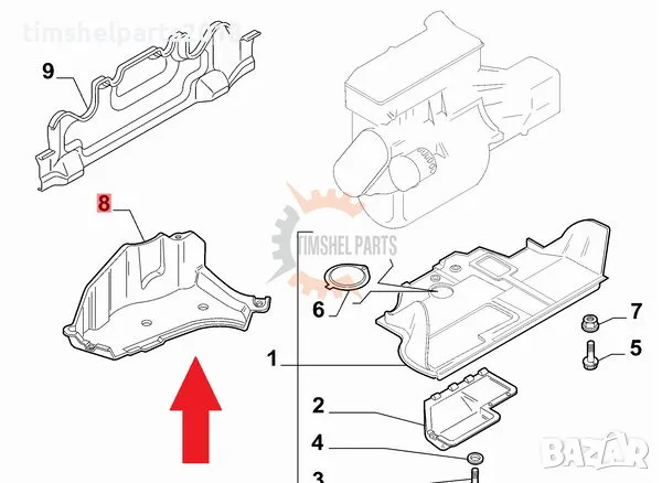 Кора под алтернатор за CITROEN JUMPER / PEUGEOT BOXER / FIAT DUCATO от 1994 до 2006 год, снимка 2 - Части - 56149152