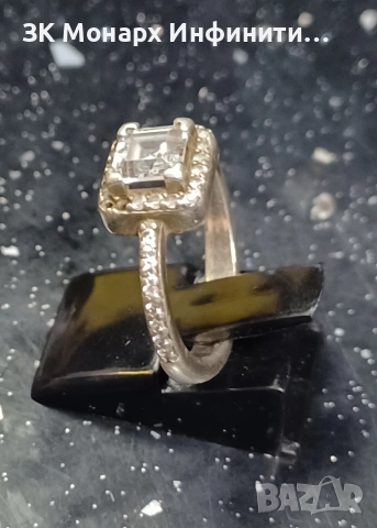 Сребърен пръстен, снимка 3 - Пръстени - 52999612