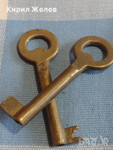 Два стари ключа за соц медели,ракла,скрин за КОЛЕКЦИЯ ДЕКОРАЦИЯ БИТОВ КЪТ 41017, снимка 2 - Други ценни предмети - 44776354
