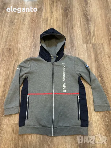 Оригинална мъжка горница/суичър Puma BMW Motorsport Zip Hoodie , S размер 