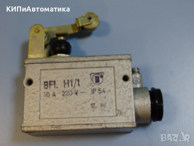 Изключвател краен ROBOTRON DDR BF1.H1/1 limit switch 220V 10A, снимка 4 - Резервни части за машини - 54344468