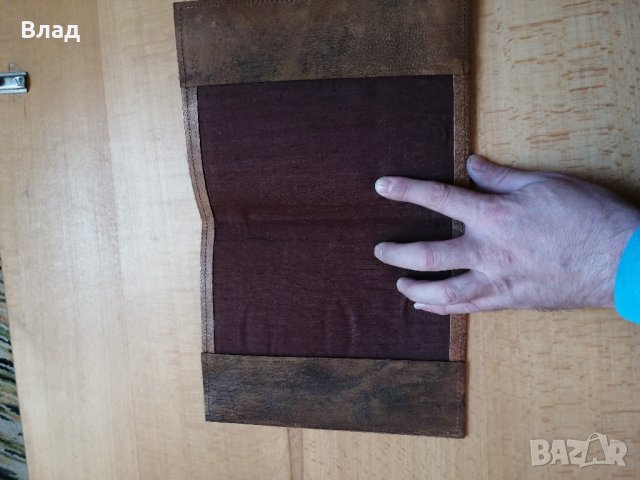 Стар кожен калъф за тетрадка, снимка 2 - Антикварни и старинни предмети - 31333163