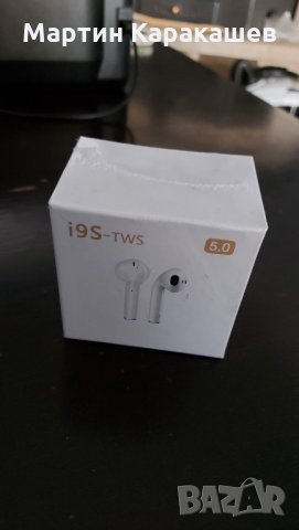 Безжични слушалки AirPods Twins i9s с PowerBank Case, 3D звук   Характеристики: С вградена Bluetooth, снимка 4 - Безжични слушалки - 31414954