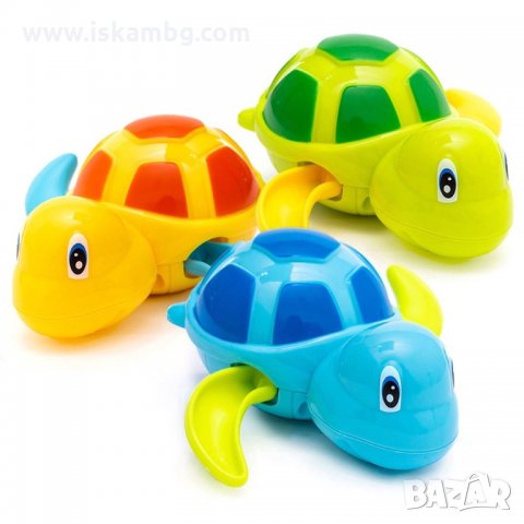 НОВО! Плуваща костенурка за баня, детска играчка за баня, с навиване - код 3271, снимка 7 - За банята - 34504913