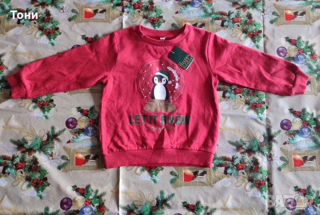 Коледна детска блуза р-р 92 и р-р 110-116