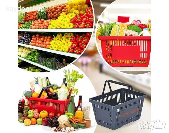 Червена кошница за пазаруване 22лт -нова,разли цветове, снимка 12 - Оборудване за магазин - 34267527