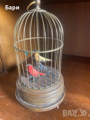Много рядка механична играчка Птици в клетка, снимка 4 - Антикварни и старинни предмети - 39117184