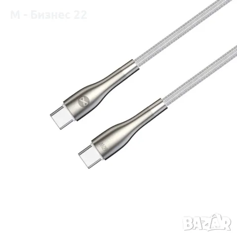 Кабел Sleek USB-C – USB-C, 60W, 1.0 м, бял – Forever, снимка 3 - USB кабели - 47275927