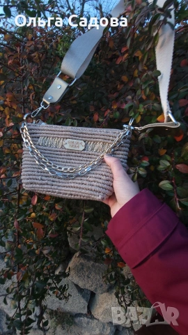 „Дизайнерска чанта Urban Dune – ръчна изработка,макраме