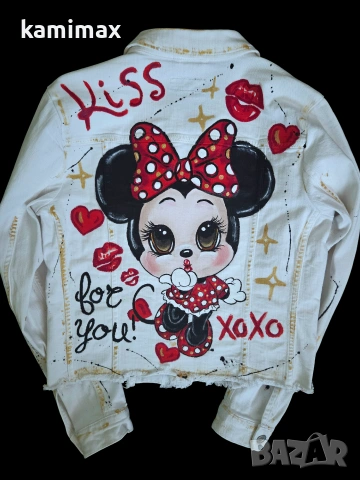 Дамско дънково яке размер М 