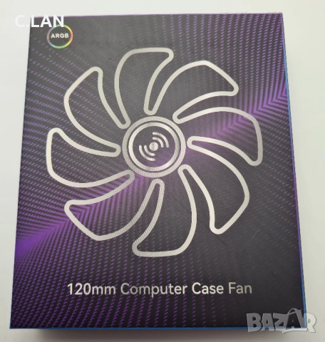 ARGB FAN PWM/Вентилатор 120x120x25/Normal/Reverse BK-no brand, снимка 12 - Други - 52535350