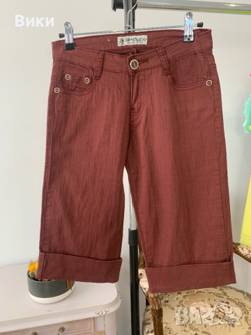 Къси дънки до коляното в размер S, снимка 5 - Дънки - 44687499