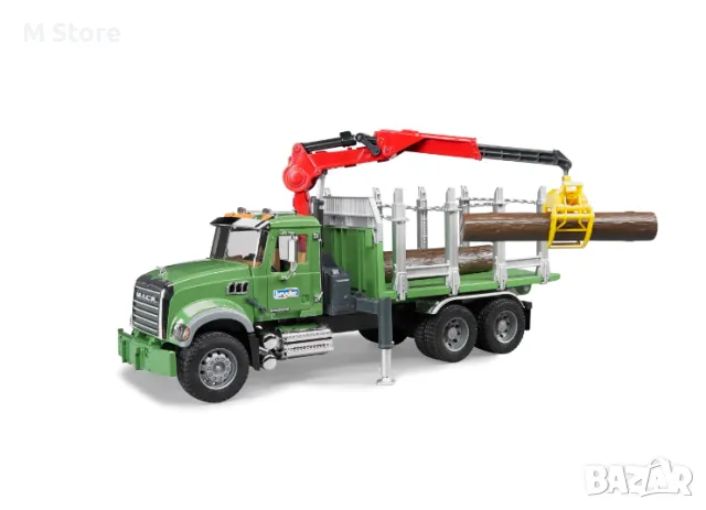 Камион с кран за презоз на дърва