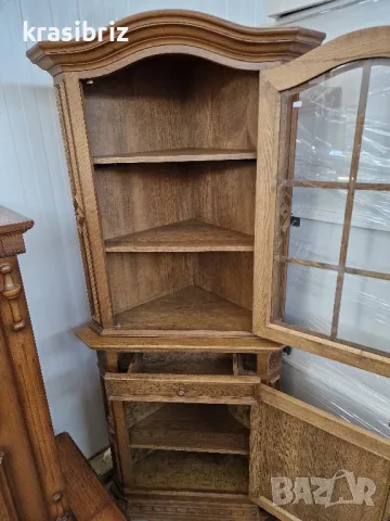 Масивна Ъглова Витрина -внос от Германия! , снимка 4 - Секции и витрини - 50188382