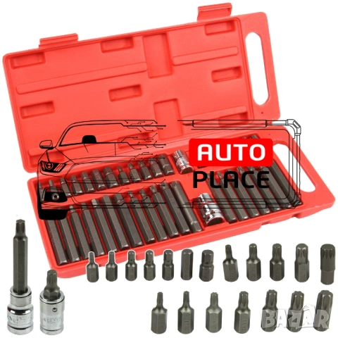 Комплект накрайници – торкс 40 части MAR-POL