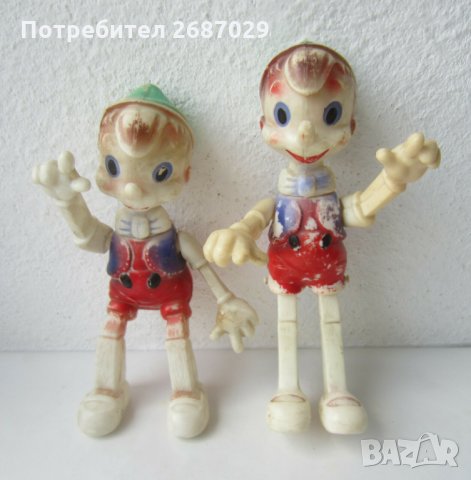 2 бр Пинокио стара руска играчка в Колекции в гр. Варна - ID29742183 —  Bazar.bg