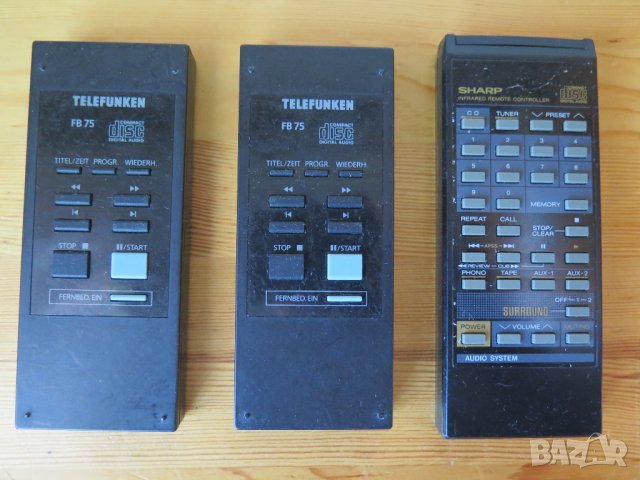 TELEFUNKEN FB75,SHARP -дистанционно, снимка 2 - Ресийвъри, усилватели, смесителни пултове - 42780895