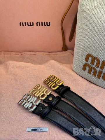 колани от естествена кожа в кутия miu miu , снимка 2 - Колани - 50742870