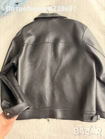 Мъжко кожено яке ZARA, снимка 6 - Якета - 54188605