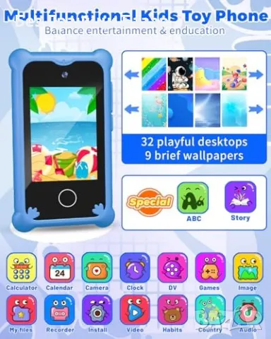 Нова Играчка телефон CKATE за деца 3-12 години с двоен фотоапарат игри, снимка 2 - Други - 47369008