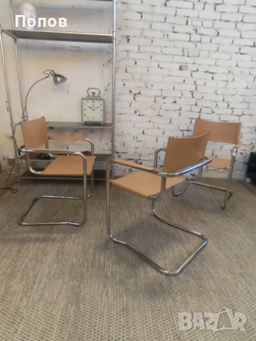 Конзолен стол стил bauhaus, снимка 7 - Столове - 51726315