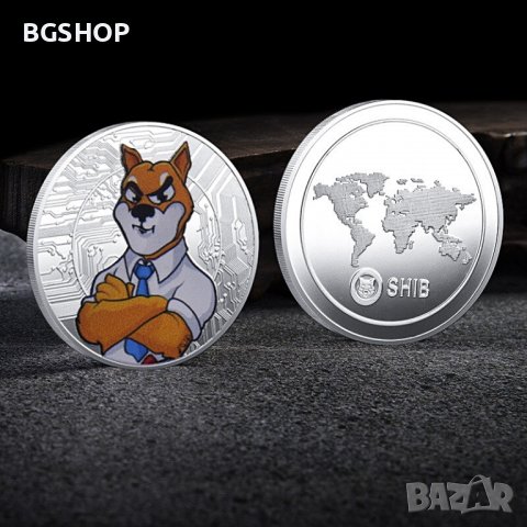 Shiba Inu The boss coin / Шиба Ину монета ( SHIB ) - Silver, снимка 2 - Нумизматика и бонистика - 38871292