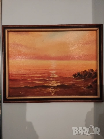 ПРОМО-2 маслени картини за 85€-репродукция„Букет от хризантеми“ Реноар и бели цветя-стара немска, снимка 4 - Картини - 53653834