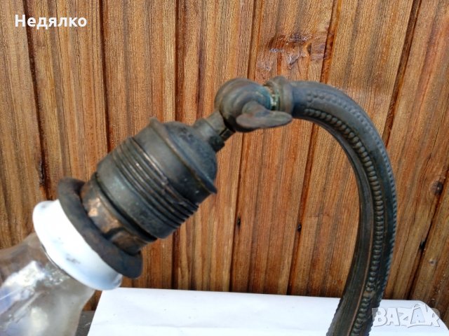 Стара австрийска настолна лампа,1900г,работеща, снимка 6 - Антикварни и старинни предмети - 35204139