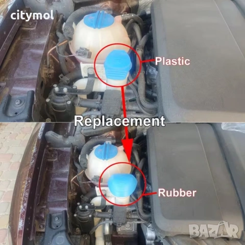 Капачка за казанче на течност за чистачки за Skoda, Volkswagen, Seat, Audi и др., снимка 2 - Аксесоари и консумативи - 54084297